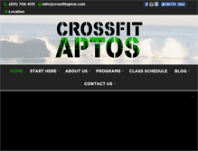 Tablet Screenshot of crossfitaptos.com